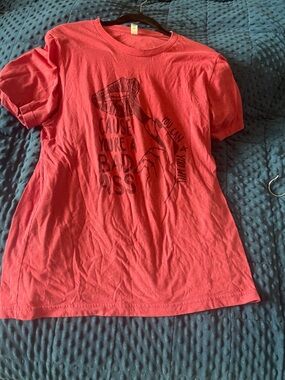 Bella Canvas red Tee with Graphic Detail